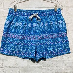 Chubbies Swim trunks Pink/Blue Vibrant pattern Size X-Large 4” Inseam